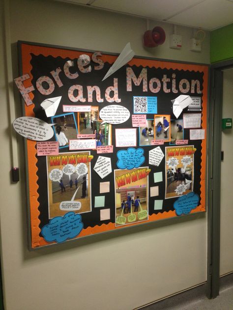 Science - Forces and Motion Forces And Motion, Science Display, School Displays, Force And Motion, Primary Teaching, Primary Education, Cat Treat Recipes, Education Organization, Good Day Song