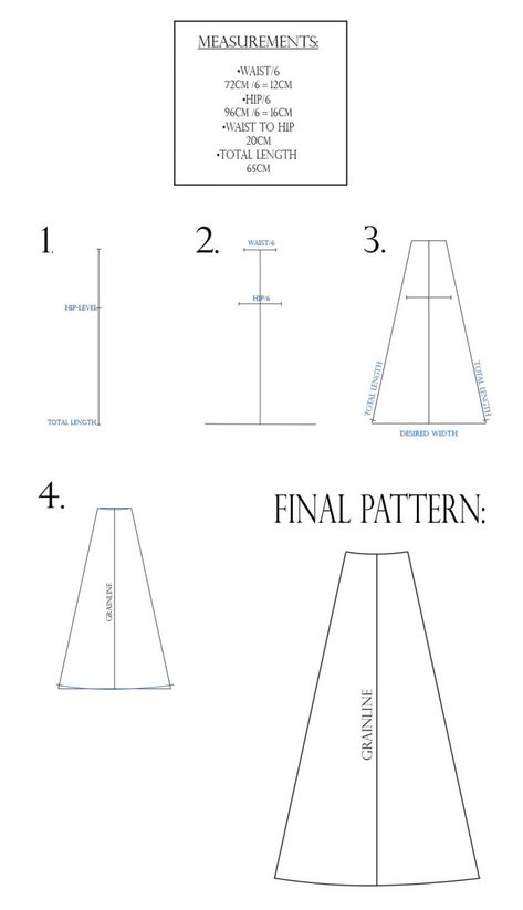 Sew Along: Paneled Wrap Skirt - The Shapes of Fabric Wool Wrap Skirt Pattern, Easy Wrap Skirt Pattern, Wrap Skirt Pattern Free, Free Wrap Skirt Pattern, Skirt Drawing Reference, Paneled Skirt Pattern, Skirt Drawing, Long Skirt Pattern, A Line Skirt Pattern