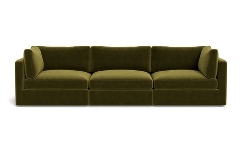 Brown Velvet Sofa, Mid Century Modern Couch, Sofas For Small Spaces, Green Velvet Sofa, Woman Cave, Interior Define, Brown Velvet, Best Sofa, Velvet Sofa