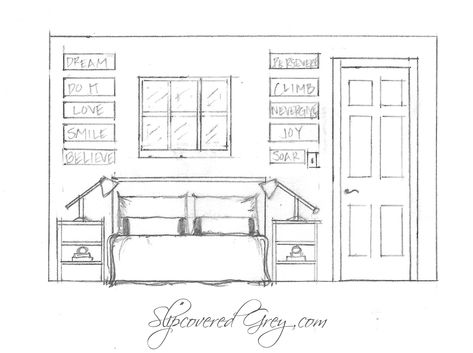 Elevation Floor Plan Living Room Elevation Drawing Interior Design, Bedroom Elevation Drawing, Elevation Of Bedroom, Bedroom Elevation, Room Elevation, Decorations Drawing, Living Room Elevation, Floor Drawing, Luxury Bathroom Master Baths