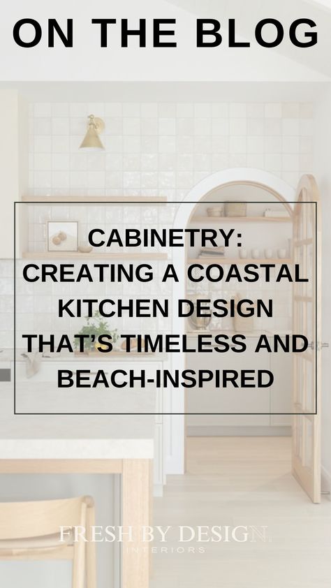 Designing a coastal kitchen is all about creating a serene, beach-inspired environment that evokes the beauty and tranquility of the seaside.

Whether you’re living in a coastal state like Hawke’s Bay, New Zealand (like myself) or simply love the coastal aesthetic, incorporating light colours, natural materials, and nautical accents can transform your kitchen into a calming retreat. Coastal Kitchen Design, Statement Decor, Coastal Aesthetic, Light Colours, Coastal Kitchen, Decor Pieces, The Seaside, Beach Inspired, Practical Advice