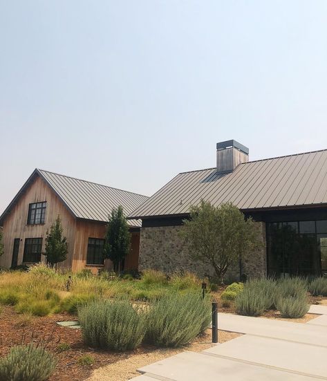 Mindy Gayer Design, Mountain Home Exterior, California Wine Country, Santa Ynez, Wine Country California, Central California, California Wine, House Landscape, Barn House