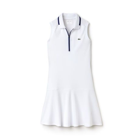 Women's Lacoste SPORT Tennis Technical Piqué & Mesh Flared Dress Girl Golf Outfit, Sport Vibes, Madison Beer Outfits, Lux Fashion, E Girl Outfits, Tennis Outfit Women, Tennis Tops, Polo Shirt Dress, Lacoste Women