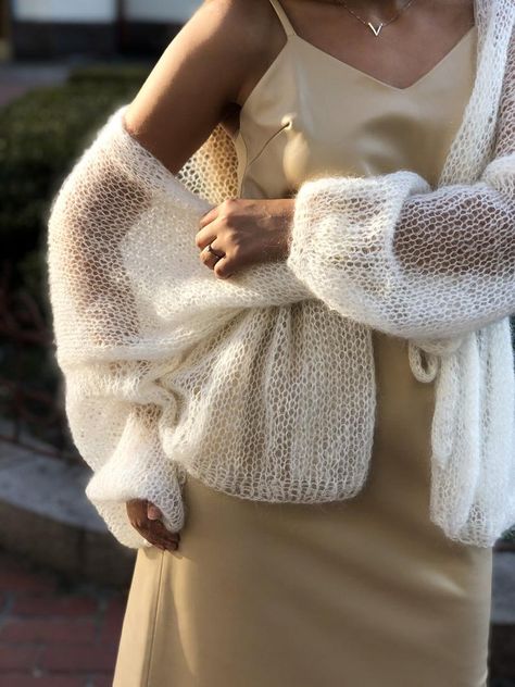 White Mohair Cardigan Light Wedding Cardigan Long Mohair | Etsy Cardigan Wedding Dress, Luxury Cardigan, Bridal Cardigan, White Crochet Cardigan, Light Knit Cardigan, Wedding Cardigan, Mohair Sweaters, Wedding Sweater, Cardigan Gris