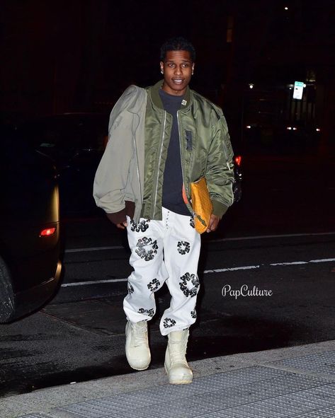 Asap Rocky Outfits 2023, Asap Rocky Outfits, Asap Rocky Fashion, Street Ware, Lord Pretty Flacko, Pretty Flacko, Jordan Outfit, Asap Rocky, Fashion People