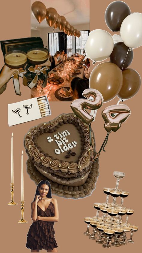 Espresso martini inspired birthday party 23rd Birthday Themes, 25th Birthday Ideas For Her, Birthday Martini, Martini Party, 30th Birthday Themes, 25th Birthday Parties, Birthday Ideas For Her, Birthday Dinner Party, Bday Party Theme