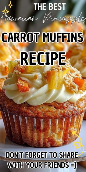 Hawaiian Pineapple Carrot Muffins Hawaiian Pineapple Carrot Muffins, Carrot Muffins With Pineapple, Carrot Cake Muffins With Pineapple, Carrot Muffins Easy, Carrot Pineapple Muffins, Carrot Cake Bars Recipe, Lemon Cranberry Muffins, Pineapple Muffins, Lemon Cranberry