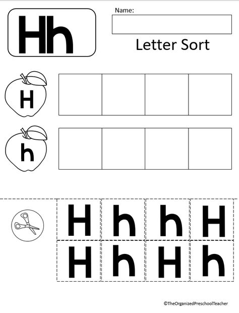 Letter of the week bundle Letter H Activities, Alphabet Curriculum, Letter Sorting, Letter Sort, Starting A Daycare, Healing Verses, Kindergarten Letters, Alphabet Worksheets Preschool, Do A Dot