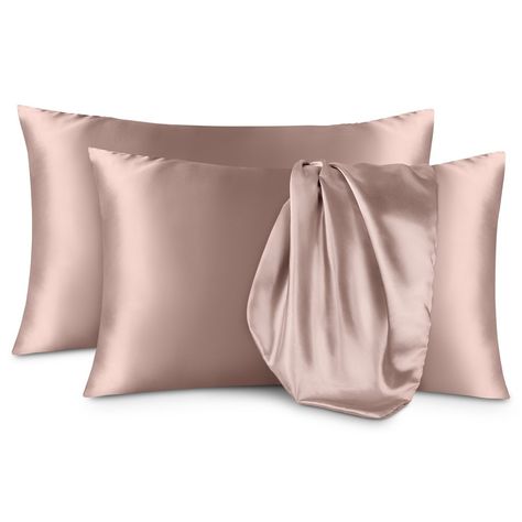 Pamper yourself while you sleep. Our luxuriously soft satin pillowcases are gentle on skin and hair, as well as soothing and cool to the touch. Satin minimizes skin creases and absorbs less moisture than cotton, allowing skin to stay hydrated. Satin weave creates a smooth sheen that is both stylish and cooling. The envelope closure on our satin pillowcase set conceals pillows while preventing them from shifting. Our carefully crafted products are made from non-toxic premium materials in a factor Satin Pillow, Satin Pillowcase, Stay Hydrated, Christmas List, Pillowcase, Cosplay Costumes, Pillow Cases, Envelope, Blush