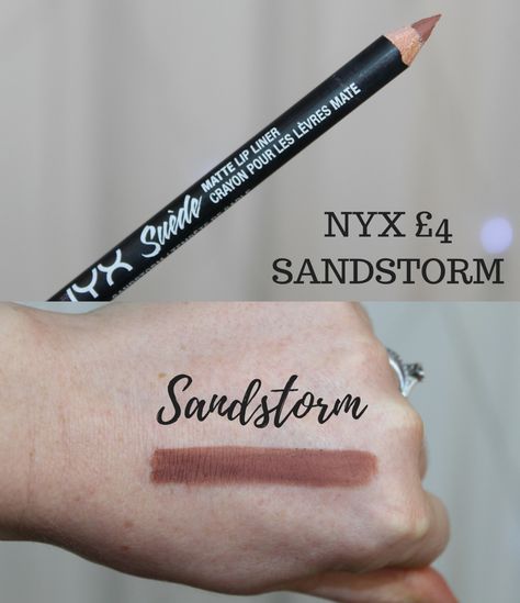 Nyx Sandstorm Lip Liner, Nyx Lip Liner Sandstorm, Nyx Sandstorm, Nyx Lip Liner Swatches, Nyx Lip Liner, Makeup Life Hacks, Lip Combos, Makeup Accesories, Lip Makeup Tutorial