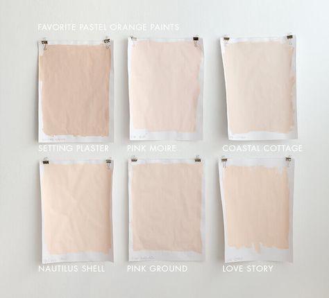 Shop Our Favorite Pastel Paint Colors (For Grown-Ups) - Emily Henderson Pale Yellow Paints, Peach Paint Colors, Blush Throw Pillow, Pastel Paint Colors, Peach Paint, Pastel Paint, Yellow Paint Colors, Pink Paint Colors, Peach Walls