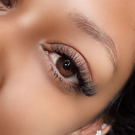 Fluffy Classic Lash Extensions, Natural Looking Lashes, Fake Lashes Makeup, Hybrid Lashes, Mesmerizing Eyes, Lashes Fake Eyelashes, Classic Lashes, Lash Sets, Cluster Lashes