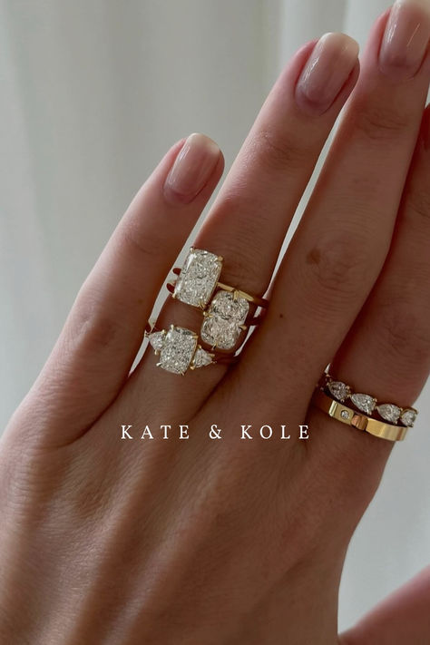 Discover our ever-expanding suite of lab-grown diamond engagement rings, each made bespoke to you, with 8-10 weeks of dedicated production time. Most Beautiful Engagement Rings Emerald Cut, Bespoke Engagement Rings Unique, Wedding Stack, Most Beautiful Engagement Rings, Newcastle Australia, Pretty White Dresses, Mood Bored, Jewellery Studio, Ring Cuts