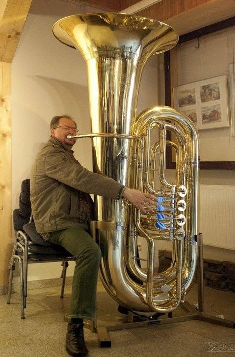 How Does A Tuba Do Its Oomping? - Core77 Tuba Pictures, Brass Musical Instruments, Old Musical Instruments, Brass Music, Piano Parts, Brass Instrument, Brass Instruments, Musical Art, Trumpets