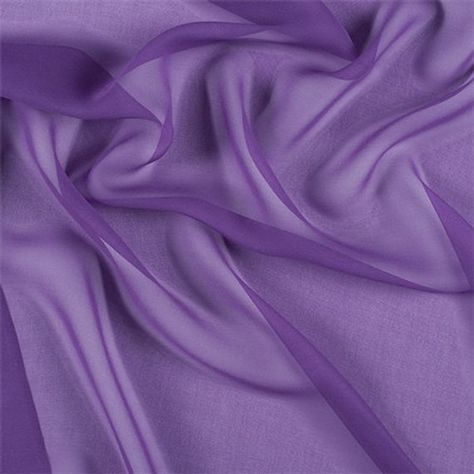 Violet Purple Silk Chiffon, Fabric By The Yard Silk Chiffon Fabric, Parisian Vibes, Club Color, Mood Fabrics, Dress Forms, Violet Purple, Purple Fabric, Muslin Fabric, Purple Silk