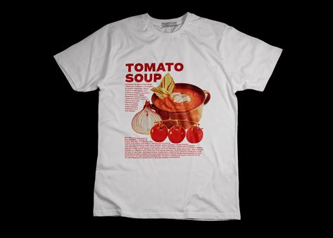 Tomato Soup Unisex Tee | Vintage Graphic T Shirt Tomato Shirt, Vintage Graphic T Shirt, The Best Soup, Best Soup, Quilt Size Chart, Roasted Tomato Soup, Roasted Tomato, Shirt Aesthetic, Food Clothes