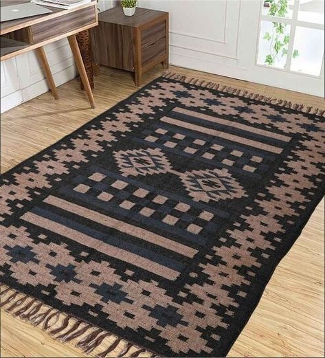 Wool Jute Rug, Dhurrie Rug, Jute Wool Rug, Porch Rug, Southwestern Rug, Traditional Kilim, Dhurrie Rugs, Interior Rugs, White Product