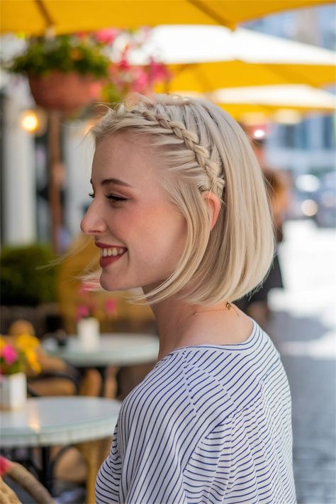 Elevate your look with this stunning hairstyle featuring a Dutch braid that beautifully complements short hair styles. Perfect for a casual day out or a chic evening, this easy-to-do braid adds a touch of elegance and fun to your pixie cut or bob. Whether you're going for a Korean-inspired vibe or a sleek French twist, this braid is versatile for all occasions. Explore this gorgeous Dutch braid tutorial and make your short hair shine! #shorthairstyles Short Hair French Braid, Dutch Braid Tutorial, Short Braids, Braid Tutorial, Hair Shine, French Twist, Dutch Braid, French Braid, Effortless Chic