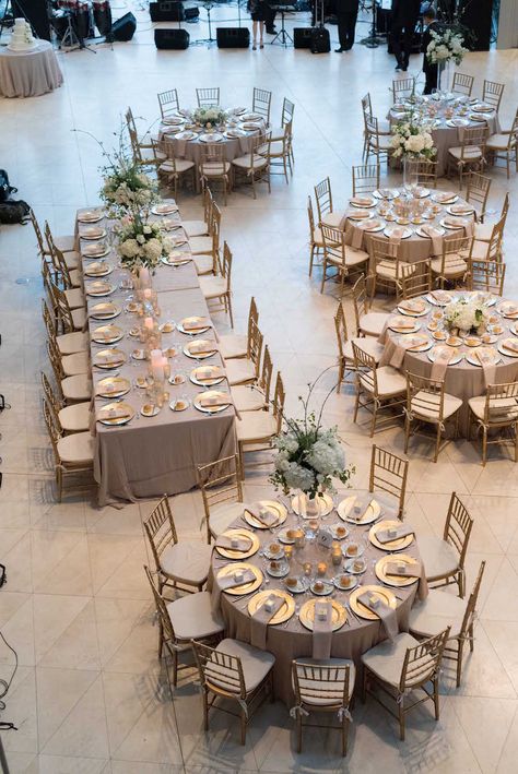 Gold+and+White+Wedding+Reception+Table+Layout+|+St.+Pete+Museum+of+Fine+Arts Kings Table Decor, Canopy Setup, Reception Table Layout, Wedding Reception Tables Layout, Wedding Reception Rooms, Wedding Table Layouts, Wedding Reception Layout, Kings Table, Reception Layout