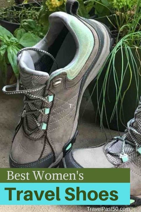 Travel Shoes Women, Best Travel Shoes, Best Shoes For Travel, Waterproof Walking Shoes, Best Suitcases, Retirement Travel, Shoes Walking, Yellow Boots, Womens Hiking Shoes