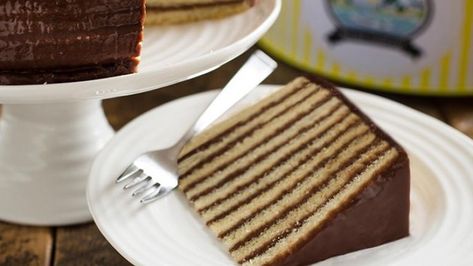 Maryland Smith Island Cake, Seven Layer Chocolate Cake Recipes, 7 Layer Chocolate Cake Old Fashion, Little Layer Chocolate Cake, Smith Island Cake Recipe Maryland, Mccain Deep And Delicious Cake Recipe, 7 Layer Cake Recipe, Multi Layer Cake Recipes, 20 Layer Cake