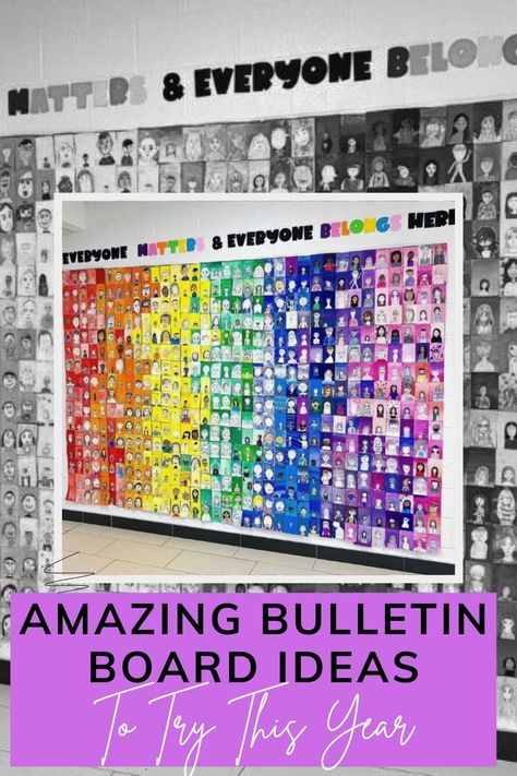 The best bulletin boards for teachers and the classroom including tons of ideas for back to school, preschool, elementary school, middle school and even high school. Bulletin Boards For Student Work, School Theme Bulletin Board Ideas, Brag Board Ideas Classroom, Best Part Of Me Bulletin Board, Inspirational Themes For School Year, School Spirit Bulletin Boards Elementary, Learning Goals Bulletin Board, Leader Bulletin Board Ideas, Cheap Bulletin Board Ideas