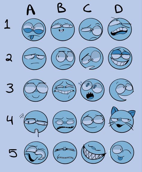 art, expressions, face, meme Art Emotion References, Carton Face Expressions, Silly Facial Expressions Drawing, Angry Cartoon Expression, Talking Expression Drawing, 100 Expressions Challenge, Derpy Faces Drawing, Drawing Face Expressions Cartoon, Funny Face Expressions Drawing