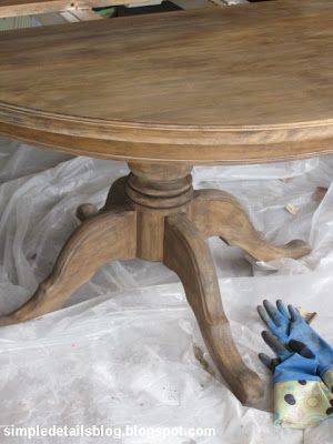 diy arhaus inspired weathered table Gel Stains, Dining Table Makeover, Kitchen Table Makeover, Bedroom Furniture Makeover, Furniture Rehab, Table Makeover, Furniture Restoration, Flipping Furniture, Redo Furniture