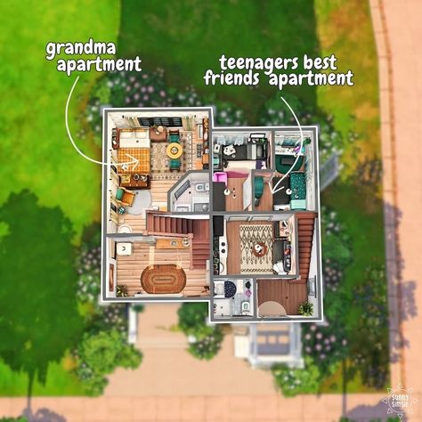 Decorated Apartments, Sims 4 Content, Friends Apartment, Sims Freeplay Houses, Building Layout, Sims Four, Sims 4 Build, Sims Community, Sims 4 Houses