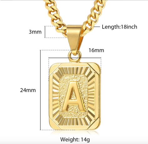 Envelope Necklace, Gold Letter Pendants, Gold Necklace Simple, Letter Pendant Necklace, Round Pendant Necklace, Letter Pendants, Personalized Initials, Initial Letter, Cuban Chain