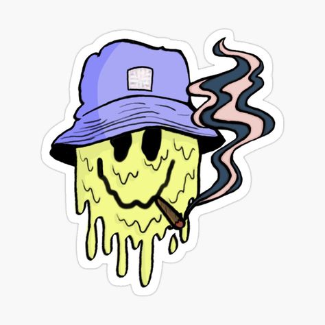 Get my art printed on awesome products. Support me at Redbubble #RBandME: https://www.redbubble.com/i/sticker/Trippy-smiley-face-smoking-by-Kingky14/104738348.JCQM3?asc=u Trippy Smiley Painting, Trippy Stickers, Trippy Smiley Face, Cute Cloud, Boys Posters, Paint Marker, Sticker Cute, Fun Crafts For Kids, Smiley Face