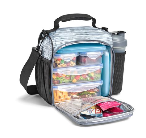 PRICES MAY VARY. LARGE CAPACITY: Sport lunch box that’s large enough to fit a meal prep kit and more! Bring your water bottle and all accessories with the side, front zipper and slip pockets on this cooler lunch box. Everything you need can fit in our lunch bag! TOP-QUALITY MATERIAL: The insulated lunch bag has three-layered thick insulation to keep food hot or cold for hours. Food always stays fresh in our lunch bags! Use the lunchbox shoulder strap to carry hands free or the roped handle for a Meal Prep Lunch Box, Fresh Lunch, Meal Prep Lunch, Prep Lunch, Thermal Lunch Box, Women Lunch Bag, Cool Lunch Boxes, Prepped Lunches, Lunch Box Bag