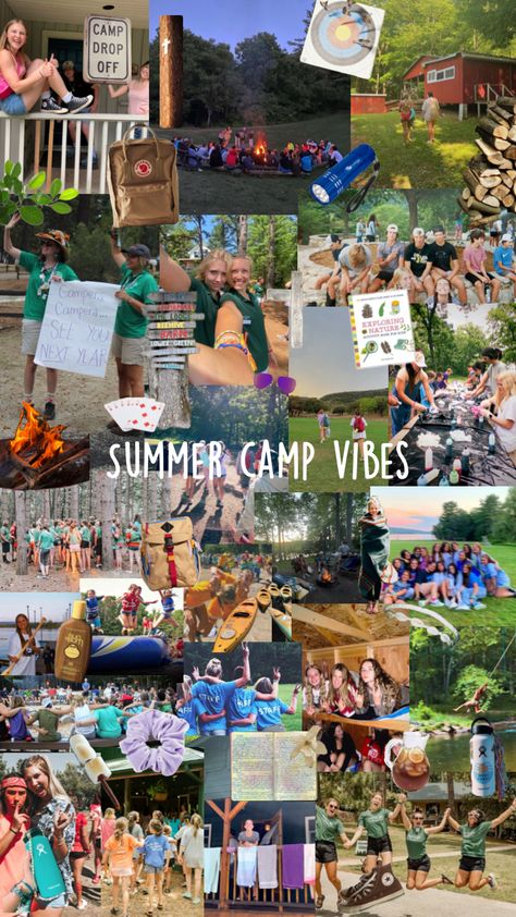 Summer camp vibes 👙💗🏕️ How To Be A Good Camp Counselor, Starting A Summer Camp, Camp Vibes Aesthetic, Youth Camp Aesthetic, Summer Camp Counselor Aesthetic, Summer Camp Fits, Fuge Camp, Summer Camp Aesthetic Outfits, Summer Camp Essentials