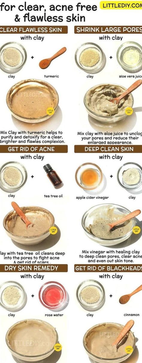 Indian Healing Clay detoxifies and removes impurities from the skin easilyHere is a face mask recipe using this wonderful ingredient for clean and clear sk... Skin Care Routine Indian, Indian Healing Clay Mask, Clay Mask Recipe, Diy Clay Mask, Aztec Clay Mask, Aztec Clay, Deep Clean Skin, Indian Healing Clay, Craft Fashion