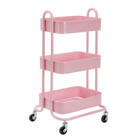 Storage Trolley, Trolley Cart, Utility Cart, Storage Cart, Basket Shelves, Kawaii Room, Portable Storage, Room Inspiration Bedroom, Kitchen Cart