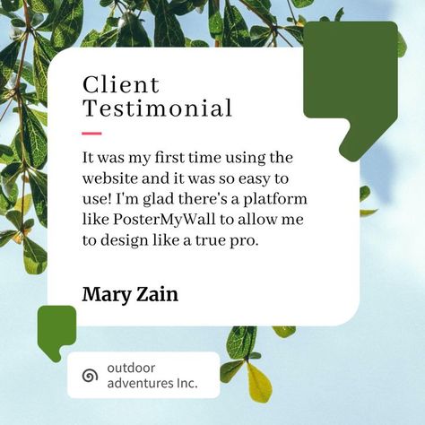 A client testimonial social media square template. Customize the text to suit your needs. Enjoy. Testimonials Design Inspiration, Customer Testimonial Design, Testimonials Layout, Testimonial Ads, Testimonial Template, Testimonial Design, Folder Cover Design, Space Branding, Square Template