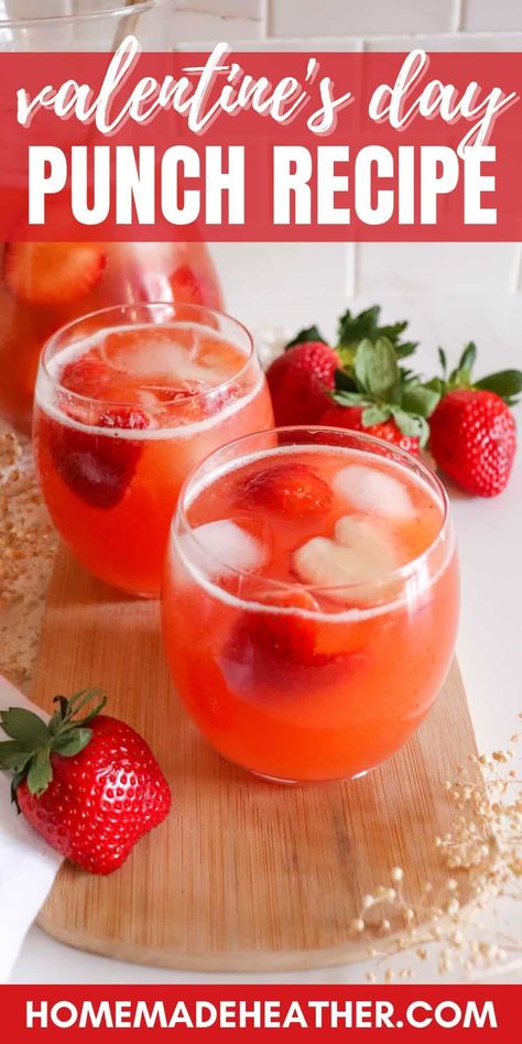 Easy Valentine’s Day Drinks Alcoholic, Valentines Day Pitcher Drink, Valentines Day Non Alcoholic Drinks, Valentines Punch Non Alcoholic, Galentines Party Punch Alcohol, Valentines Pitcher Drinks, Strawberry Punch Recipes Non Alcoholic, Pitcher Recipes Non Alcoholic, Galantines Day Drinks