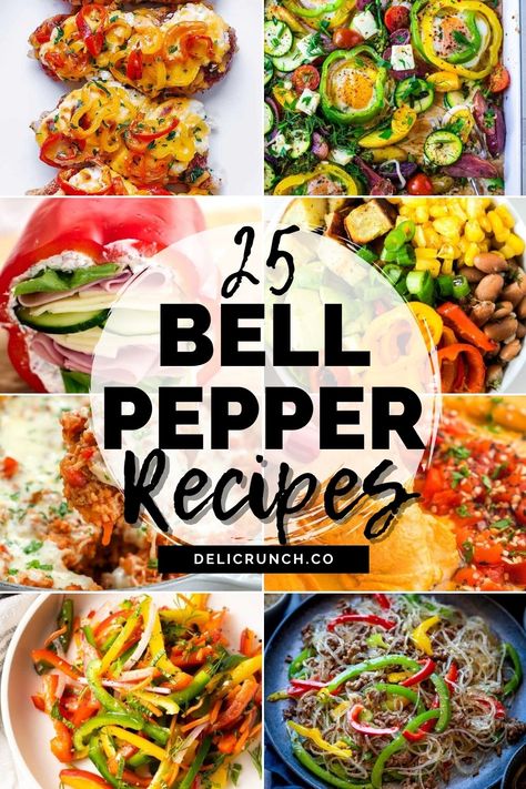 Orange Pepper Recipes, Bell Pepper Recipes, Yellow Pepper Recipes, Sweet Bell Peppers, Pepper Recipes Healthy, Stuffed Pepper Soup, Red Pepper Recipes, Season Recipes, Pepper Recipes