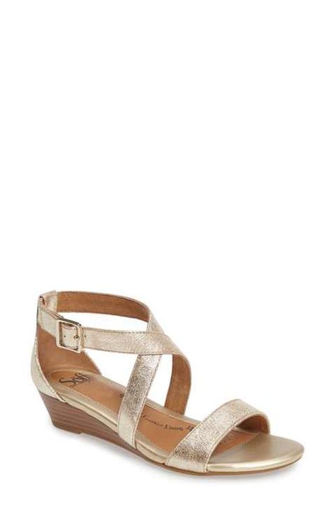 Söfft 'Innis' Low Wedge Sandal (Women) Gladiator Wedge Sandals, Gladiator Wedges, Strappy Sandals Gladiators, Low Wedge Sandals, Low Heel Wedges, Classy Shoes, Prom Heels, Stunning Shoes, Low Wedges