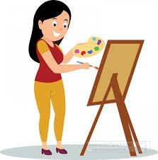 Art and Crafts Clipart-female artist painting using an easel clipart Clip Art Pictures, Art Pictures, Royalty, Royalty Free, Clip Art, Illustrations, Art