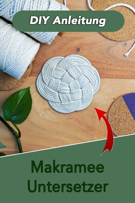 Untersetzer aus Makramee Makramee Tutorial, Makramee Diy, Tutorial Diy, Crafts To Do, Macrame, Vision Board, Pins, Gifts, Quick Saves