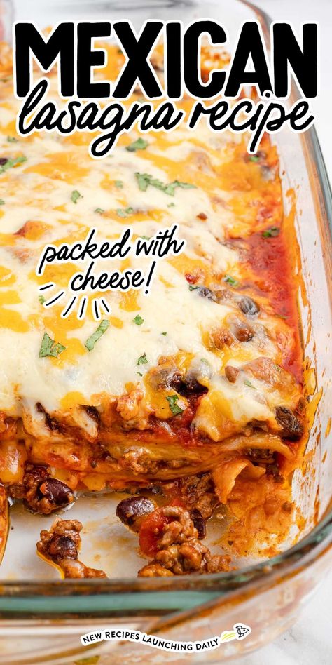 Lasagna Roll Ups With Ricotta, Lasagna Pioneer Woman, Mexican Lasagna Casserole, Mexican Lasagna With Tortillas, Mexican Lasagna Recipe, Mexican Lasagna Recipes, Lasagna Casserole, Mexican Lasagna, Classic Lasagna