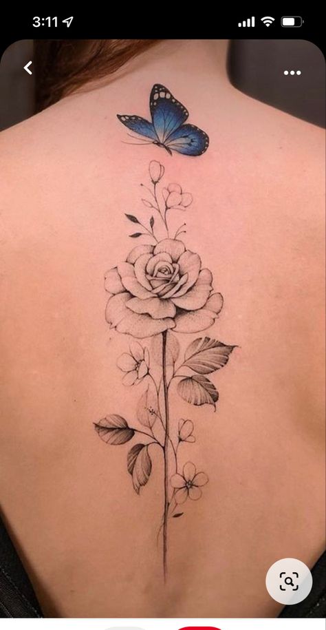 Grow, Evolve, Transform Tattoo Jesus, Feminine Back Tattoos, Girls Black And White, Floral Back Tattoos, Tattoos To Cover Scars, Tattoos For Girls, Butterfly Tattoos For Women, Tato Lengan, Mother Tattoos