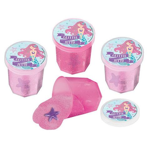 Pink Container, Mermaid Birthday Decorations, Mermaid Party Supplies, Mermaid Theme Birthday Party, Mermaid Party Favors, Glitter Mermaid, Purple Sea, Halloween Kit, Party Favors For Kids Birthday