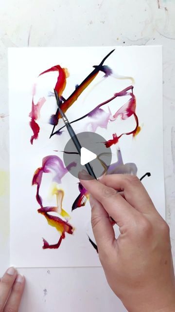 Safiyyah - Fine Artist & Textiles Designer on Instagram: "Love doing these intuitive play sessions #watercolours" Intuitive Artists, Intuitive Painting, Intuitive Art, Fine Artist, March 30, Willow Tree, Textile Artists, Textile Design, Watercolor Paintings