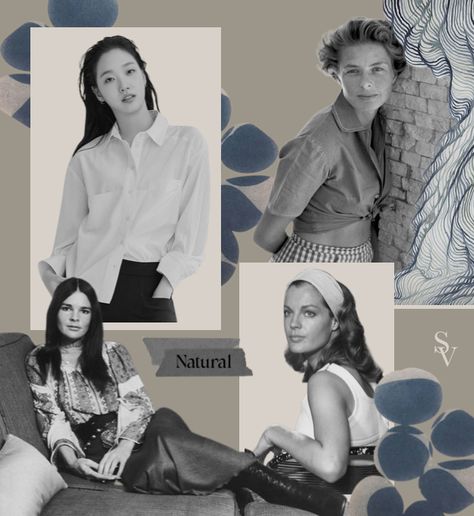 Ali MacGraw / Kim Go Eun / Ingrid Bergman / Romy Schneider Kibbe Natural Body Type, Natural Body Type, Kibbe Body Types, Kibbe Types, Natural Kibbe, David Kibbe, Ali Macgraw, Regina King, Vogue France