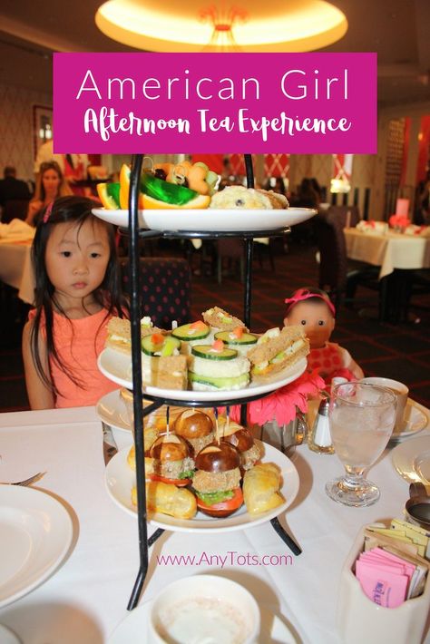 American Girl Afternoon Tea Experience at The Grove LA. www.AnyTots.com American Girl Tea Party, Afternoon Tea Food, The Grove Los Angeles, Chicago Weekend, California With Kids, American Girl Parties, English Afternoon Tea, Break Ideas, Tea Food