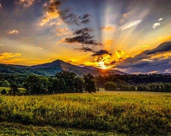 Sunrise Mountain, Sunrise Landscape, Sunrise Pictures, Belle Nature, Cades Cove, Image Nature, Mountain Sunset, Great Smoky Mountains National Park, Smoky Mountain National Park