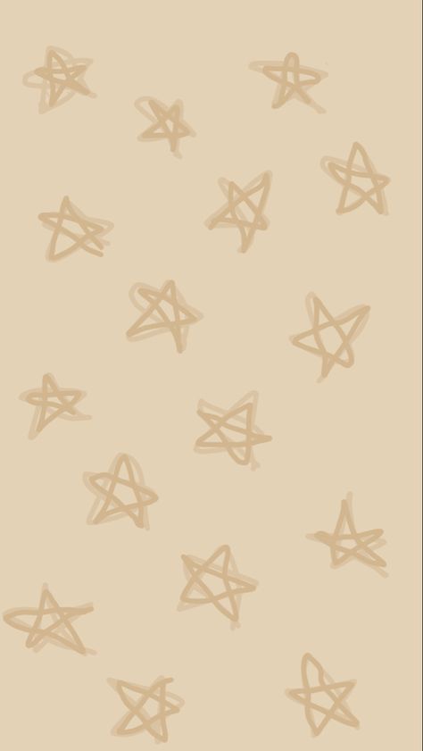 Beige Stars Aesthetic, Beige Star Wallpaper, Star Wallpaper Aesthetic, Iphone Theme, Cream Wallpaper, Y2k Wallpaper, Star Background, Beige Wallpaper, Aesthetic Y2k