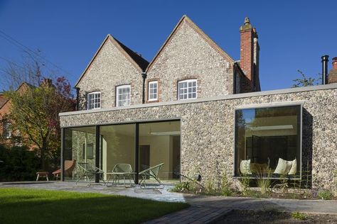 architects, architecture, oriel, window, extension, flint, conservation, restoration, sussex, brighton, wooden floor, sliding doors, detail, interior, design Oriel Window, Cottage Extension, Flat Roof Extension, Tile House, Home Extension, Back Extensions, Stainless Steel Panels, Roof Extension, South Downs